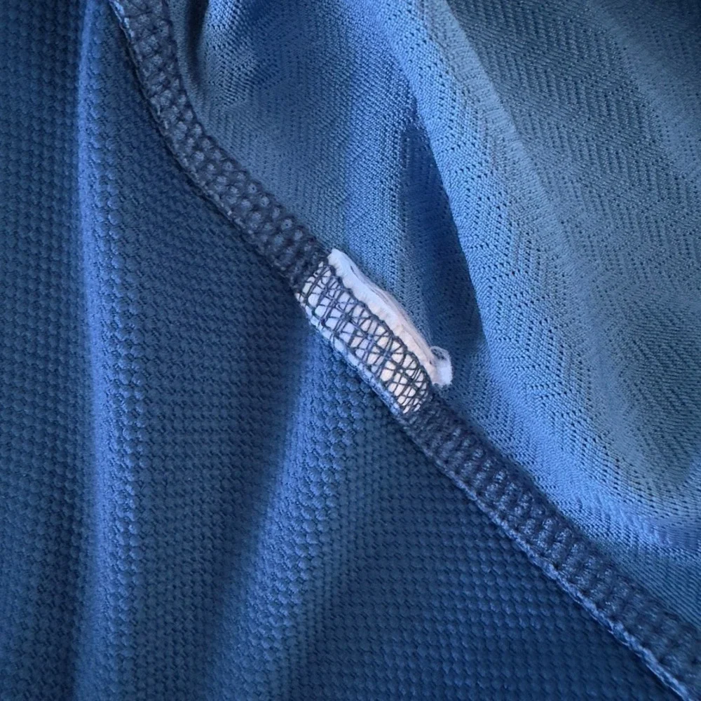 Dunning Golf Kerim 1/4 Zip Golf Jacquard‎ Performance Pullover-Blue-Men's Sz M